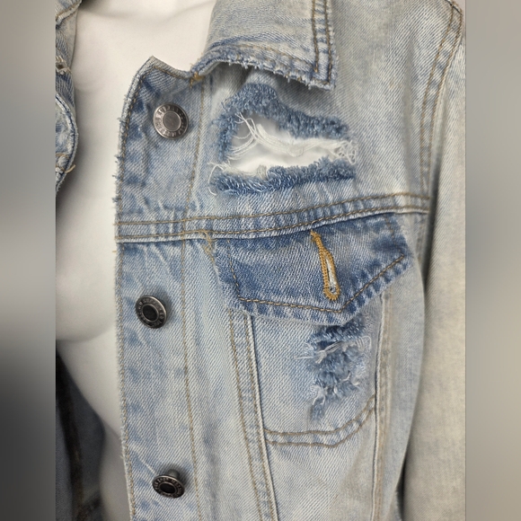 Mossimo Supply Co. Size L Soft Sky Blue Denim - Picture 5 of 12